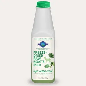 1ea Large (makes 32 fl oz) Shepherd Boy FD Super Greens Blend Goat Milk- Single bottle - Treats